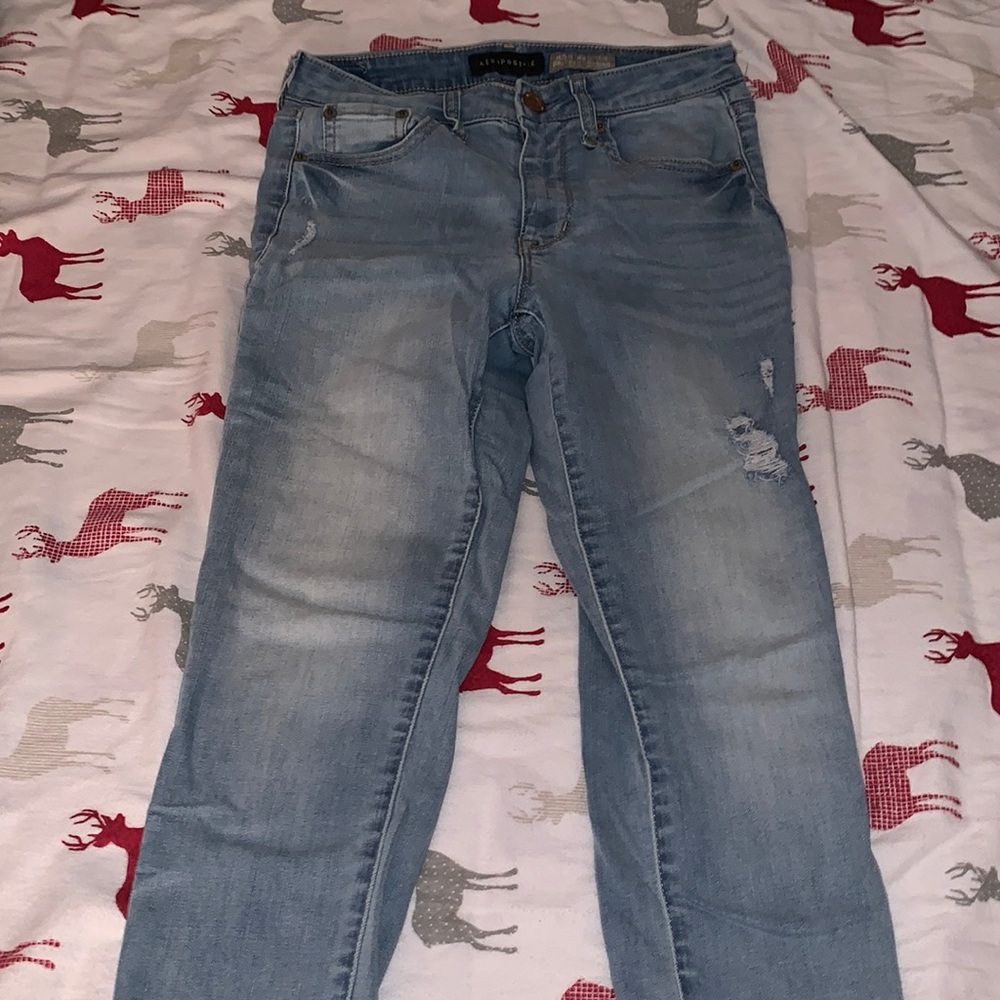 aeropostale high waisted cropped jeggings
